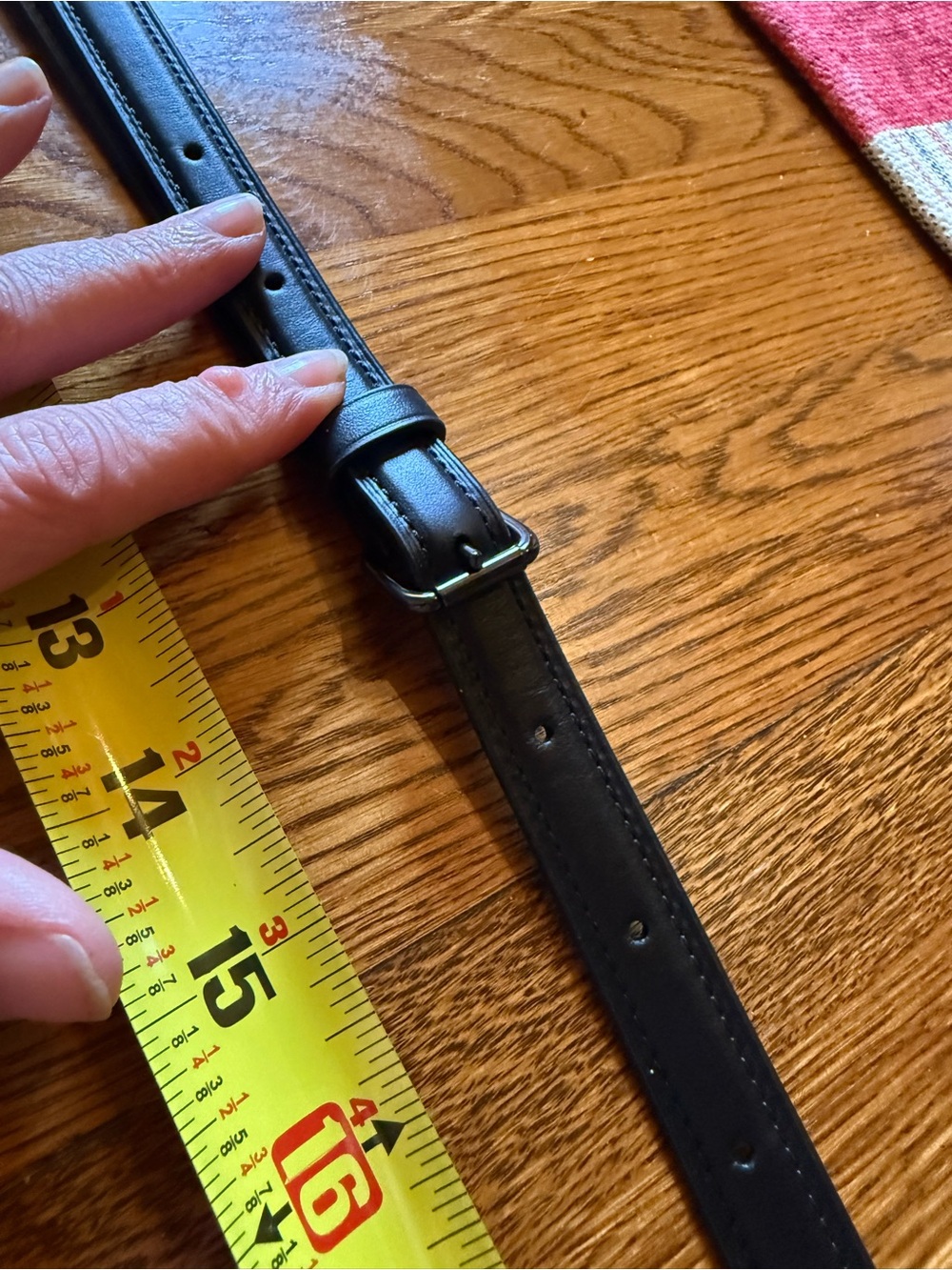 Leather Purse Strap with Swivel Snap Hook - Picture 4 of 5